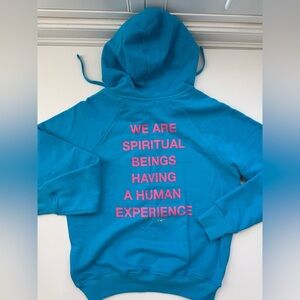 New condition women’s SPIRITUAL GANGSTER French terry hooded sweatshirt M $125